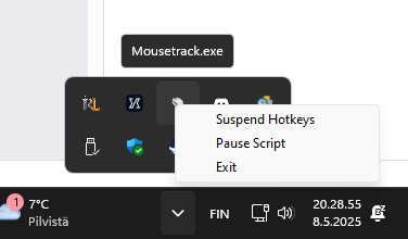 Mousetrack, a lightweight macro tool developed by Yasa LTD, allows you to record your mouse movements and clicks, then automatically replay them in a loop until manually stopped.